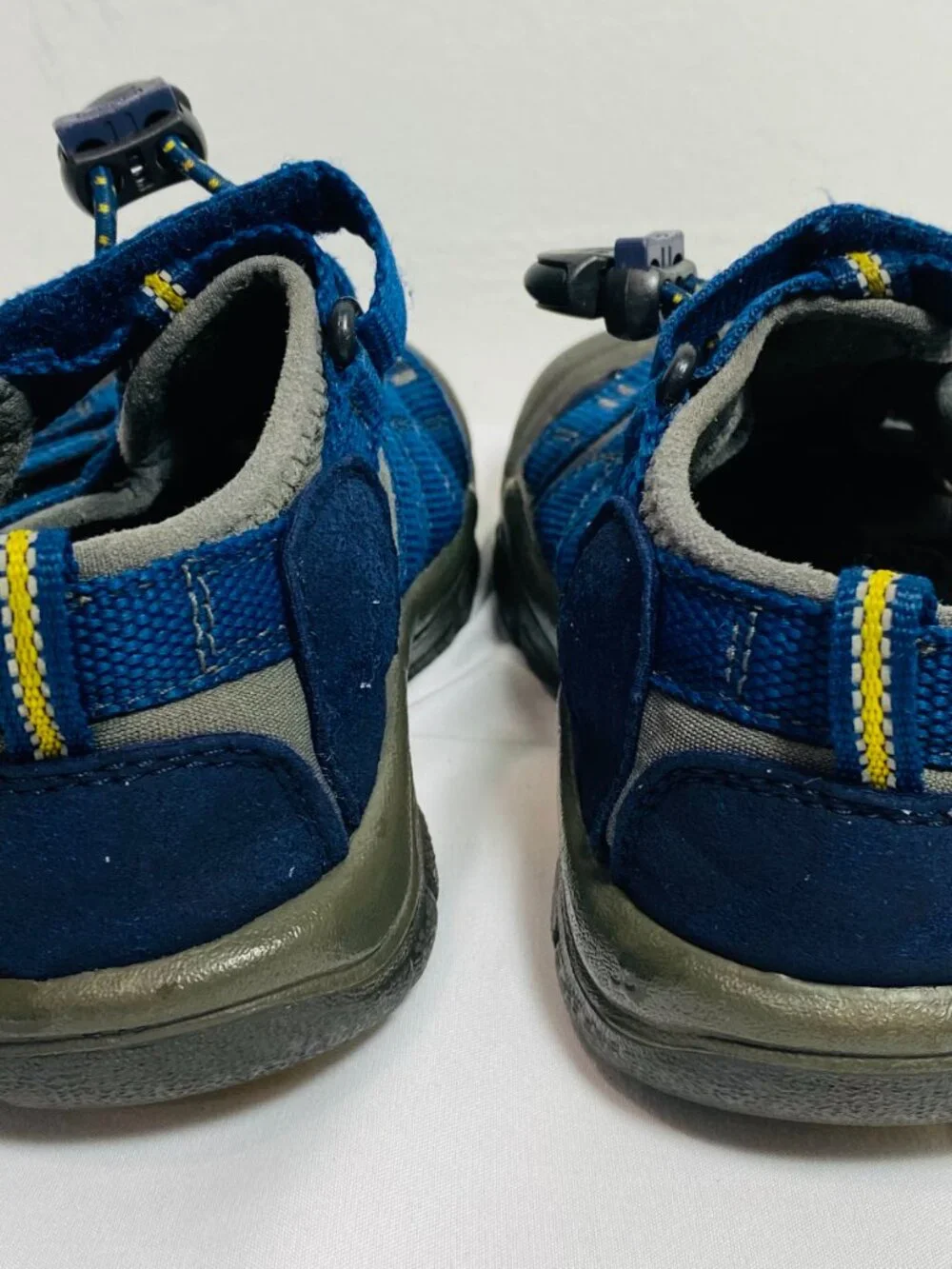 Kids Sz 10 KEEN Newport H2 Waterproof Sandals Blue/Gray VGUC